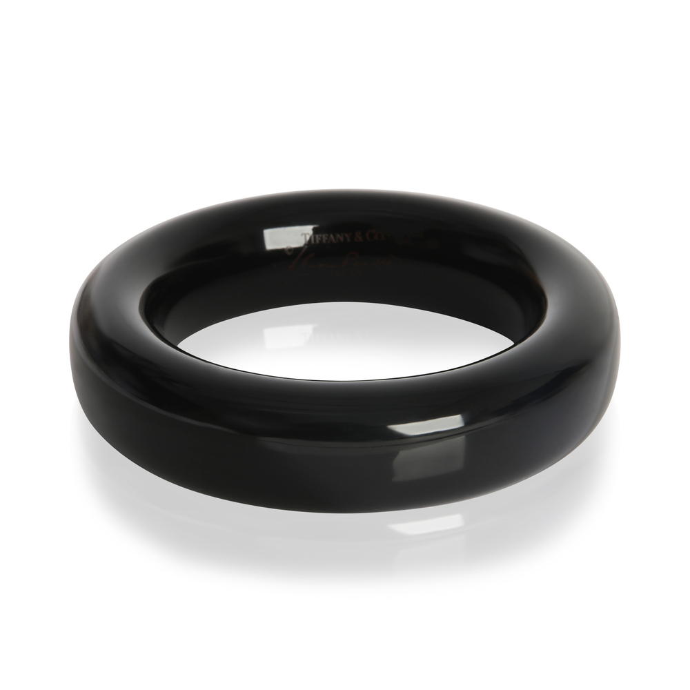 Tiffany & Co.  Elsa Peretti Black Lacquer Bracelet